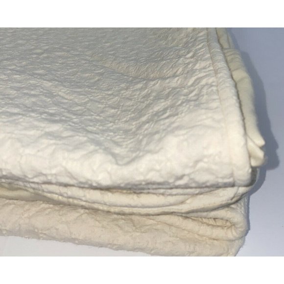 Ethan Allen Custom Made Cream Duvet Cover Full Queen Cotton Lace Bedding Vintage - Picture 7 of 12